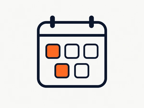 The shared calendar, filled and published daily.