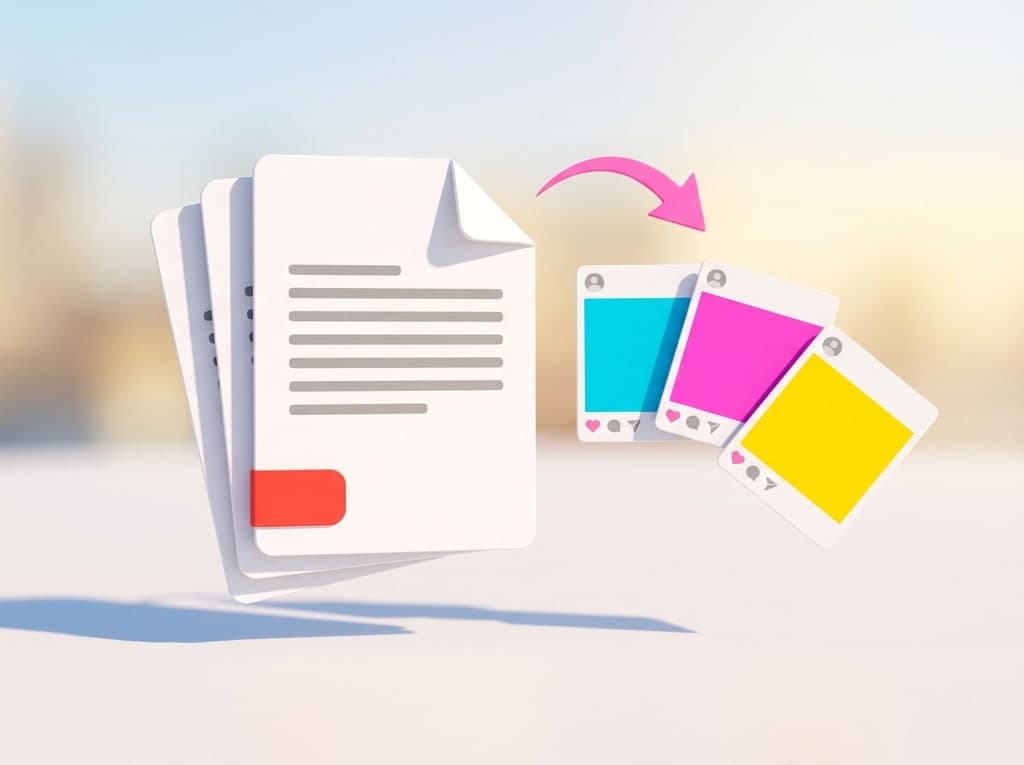 Documents turned into a set of posts