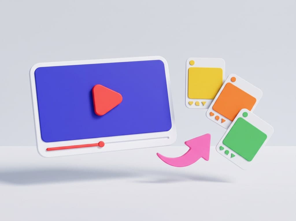 A video turned into a set of posts